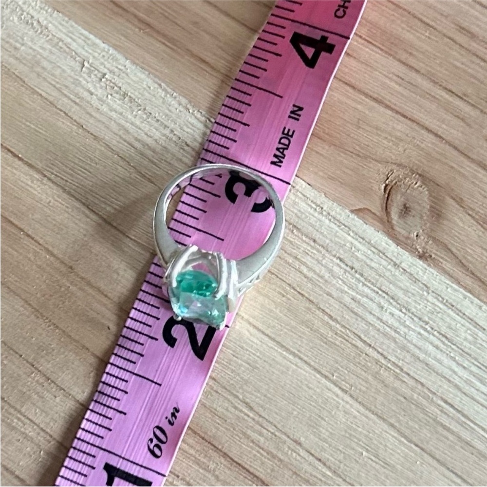 Solid 925 Sterling Silver Gemstone Ring - image 8